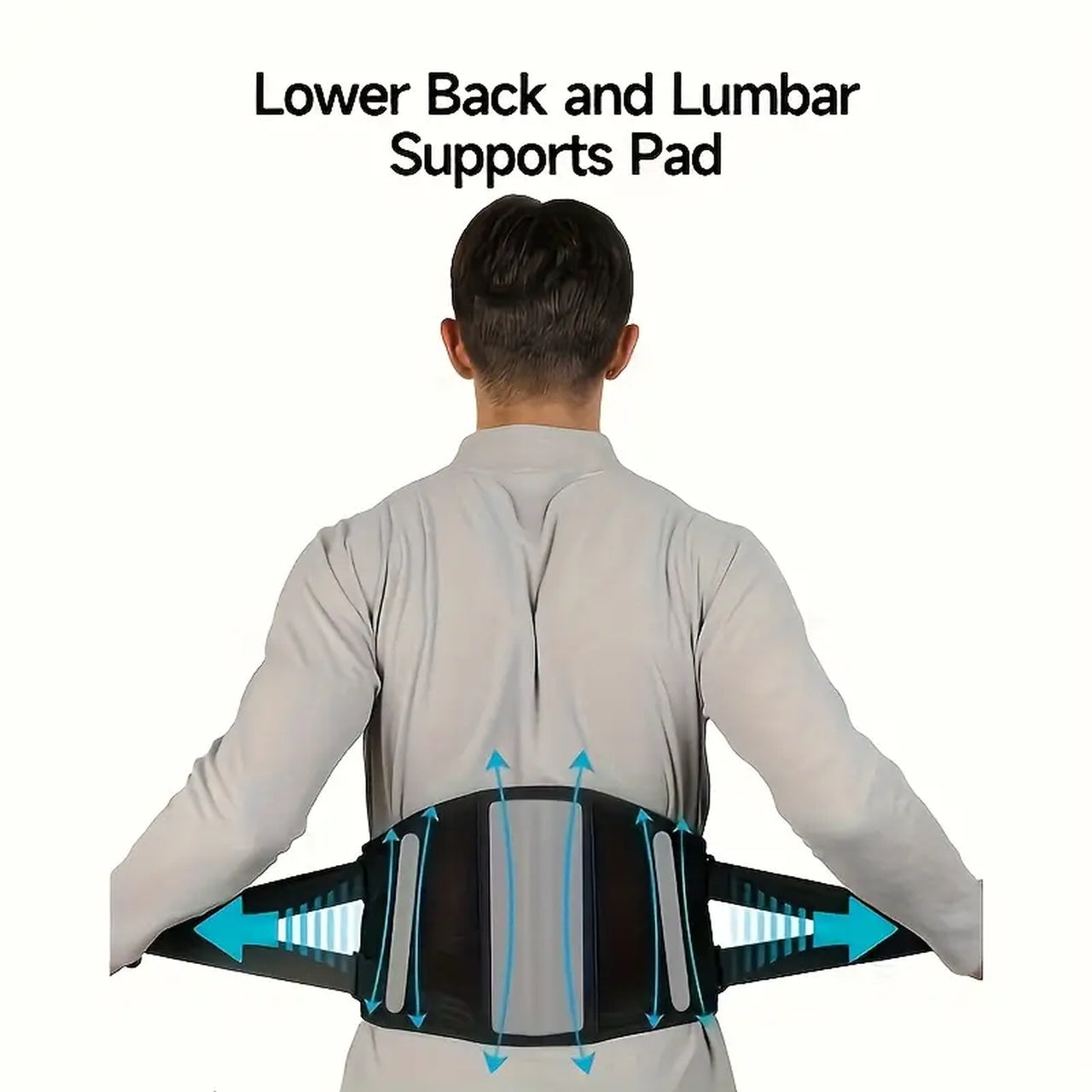 Cordless, Wearable Lower Back Massager | Heating Pad for Back Pain Relief